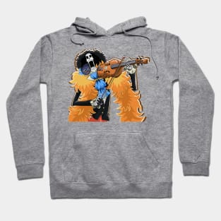 Skull with violin Hoodie